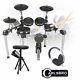 Carlsbro Csd500 Electronic Mesh Drum Kit 5 Piece Midi Sticks, Headphones, Stool