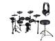 Carlsbro Csd600 9-piece Electronic Mesh Drum Kit With Headphones, Stool And Stic