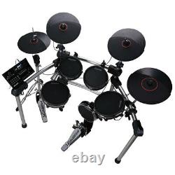 Carlsbro Drum Kit, Electronic 9-Piece with Headphones, Stool and Sticks, CSD600