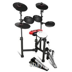 Complete 8 Piece Digital Drum Kit Set CSD130 R plus Stool, Drumsticks & Monitors