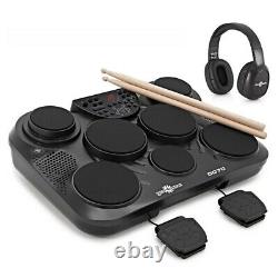 DD70 Portable Electric Drum Pad with Headphones by Gear4music
