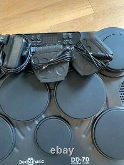 DD70 Portable Electric Drum Pad with Headphones by Gear4music