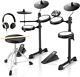 Ded80 Electric Drum Kit Electronic Drum Sets For Beginner With 4 Quiet Mesh Drum