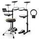 Donner Ded-70 Modular Kids Electronic Drum Digital Kit + Headphones Throne