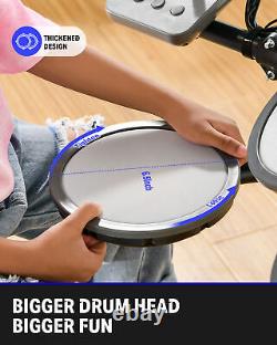 DONNER DED-70 Modular Kids Electronic Drum Digital Kit + Headphones Throne