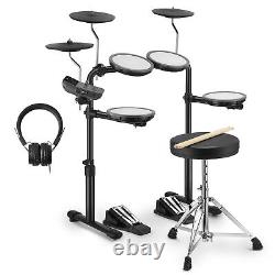 DONNER DED-70 Modular Kids Electronic Drum Digital Kit + Headphones Throne