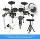 Digital Drum Kit Mesh Electronic Set With Practice Sticks, Headphones And Stool