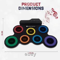 Digital Drum Mat 7 Pads Foot Padels USB Sticks Audio Music Silicone Electronic