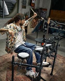 Donner DED-200 Electronic Drum Digital Kit Quiet Mesh Pad 450 Sounds Advancer