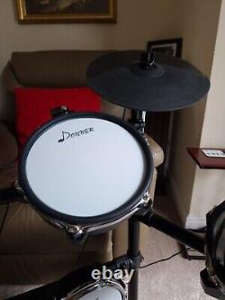 Donner DED-200 Electronic Drum Kit. 5 Piece With Bass Drum