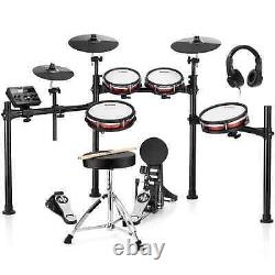 Donner DED-200 Electronic Drum Set Quiet Mesh Drum Pads 450 Sounds 31 Drum Kits
