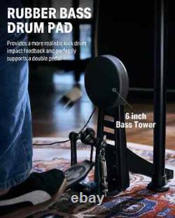 Donner DED-200 Electronic Drum Set Quiet Mesh Drum Pads 450 Sounds 31 Drum Kits