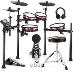 Donner DED-200 Electronic Drum Set Quiet Mesh Drum Pads 450 Sounds 31 Drum Kits