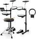 Donner Ded-70 Electronic Drum Kit, Quiet Electric Drum Set For Beginner With Set