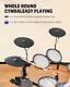 Donner Ded-70 Junior Kids Electric Drum Set 68 Sounds 12 Drum Kits 4 Mesh Pads