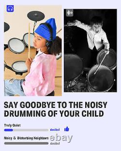 Donner DED-70 Kids Electric Drum Set 4 Mesh Pads 68 Sounds Refurbished