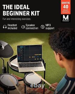 Donner DED-80 Electric Drum Kit, Electronic Drum Sets for Beginner with 4 Quiet