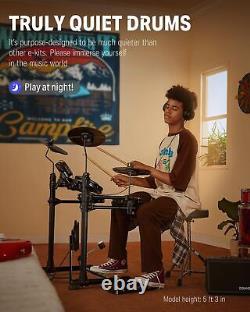 Donner DED-80 Electric Drum Kit, Electronic Drum Sets for Beginner with 4 Quiet