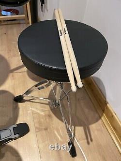 Donner DED-80 Electronic Drum Kit 2 Switch Pedal 4 Quiet Mesh Pads 180 Sounds