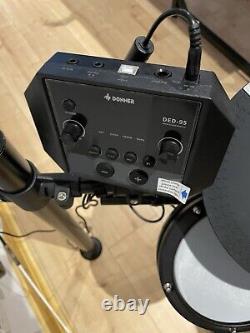 Donner DED-80 Electronic Drum Kit 2 Switch Pedal 4 Quiet Mesh Pads 180 Sounds