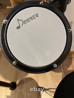 Donner DED-80 Electronic Drum Kit 2 Switch Pedal 4 Quiet Mesh Pads 180 Sounds