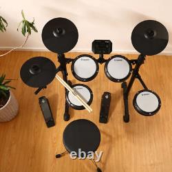 Donner DED-80 Electronic Drum Kit 2 Switch Pedal 4 Quiet Mesh Pads 180 Sounds