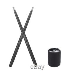 Drum Kit Electronic Drum Kit 34cmx1.7cmx1cm Black Pocket-sized Durable
