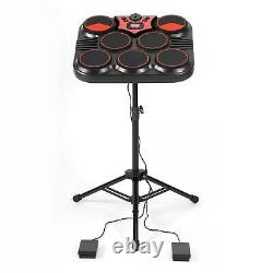 Drum Practice Set Headphone Jack Tabletop Drum Set Electronic Drum Set for