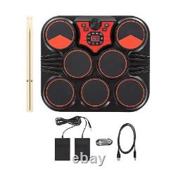 Drum Practice Set Headphone Jack Tabletop Drum Set Electronic Drum Set for