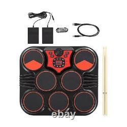 Drum Practice Set Headphone Jack Tabletop Drum Set Electronic Drum Set for