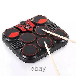 Drum Practice Set Headphone Jack Tabletop Drum Set Electronic Drum Set for