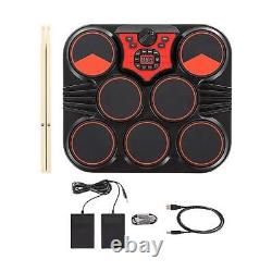 Drum Practice Set Headphone Jack Tabletop Drum Set Electronic Drum Set for