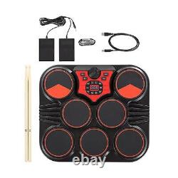 Drum Practice Set Headphone Jack Tabletop Drum Set Electronic Drum Set for