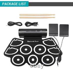 Drum Set Digital Electronic With Foot Pedals Drum Drum Kit Electronic Foldable