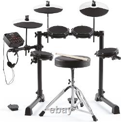 Drums Debut Kit Kids Electric Drum Kit with 4 Quiet Mesh Electronic Drum Pads