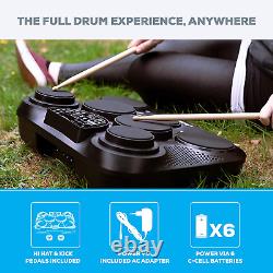 Drums Debut Kit Kids Electric Drum Kit with 4 Quiet Mesh Electronic Drum Pads