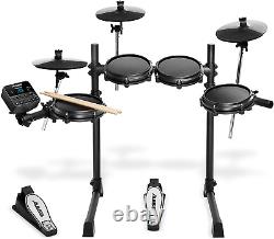 Drums Turbo Mesh Electric Drum Kit Electronic Drum Set with Quiet Mesh Drum Pa