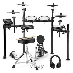 Electric Drum Kit Electronic Drum Set 4 Cymbal + Throne Headphone