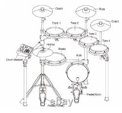 Electric Drum Set Fame DD-ONE XT with AP30 Amplifier, headphones & drumsticks