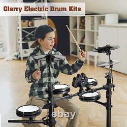 Electric Drum Set for Beginner with 4pcs 7 Drum Pads, 3pcs 10 Cymbals, Drumstick