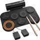 Electric Electronic Drum Kit 7 Pad Roll Up Silent + 40 Lessons Included