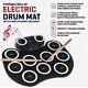 Electronic Digital Drum Mat 9 Pads Foot Padels Usb Sticks Audio Music Silicone
