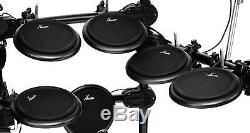 Electronic Drum Kit 5 Dual Zone Pads 4 Cymbals Pedal Sticks Rack Sound Module