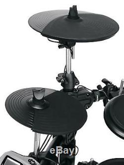 Electronic Drum Kit 5 Dual Zone Pads 4 Cymbals Pedal Sticks Rack Sound Module