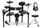Electronic Drum Kit 5 Pads 4 Cymbals Pedal Stool Headphones Sticks Rack Set