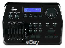 Electronic Drum Kit 9 Mesh Pads Wooden Shell E-Drum 720 Sounds USB MIDI Moduls