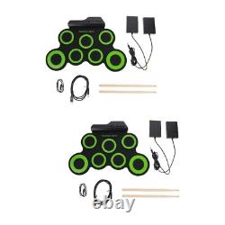 Electronic Drum Kit Hand Roll- Up Drum Kit Beginner Drum Set Kids