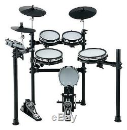 Electronic Drum Set E-Drum Kit 5 Mesh 3 Heads Cymbal Pads Module EQ USB Midi Aux