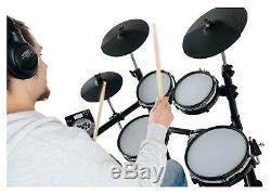 Electronic Drum Set E-Drum Kit 5 Mesh 3 Heads Cymbal Pads Module EQ USB Midi Aux