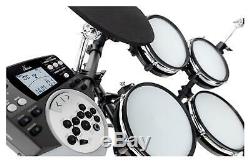 Electronic Drum Set E-Drum Kit 5 Mesh 3 Heads Cymbal Pads Module EQ USB Midi Aux